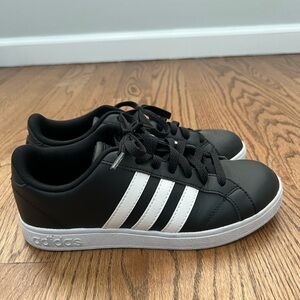 Adidas Kids Black and White Sneakers
